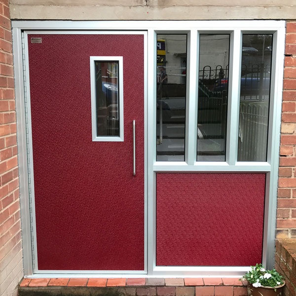 Aluminium door in Wrexham