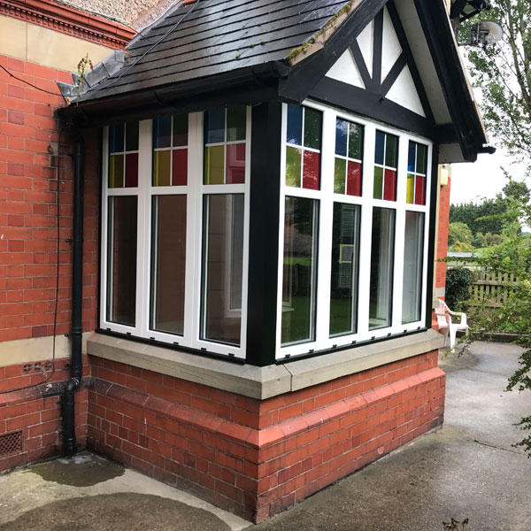New windows at period property in Wrexham
